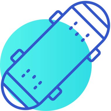 Mavi bir simgenin vektör illüstrasyonu