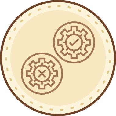 Teçhizat Web simgesi basit illüstrasyon