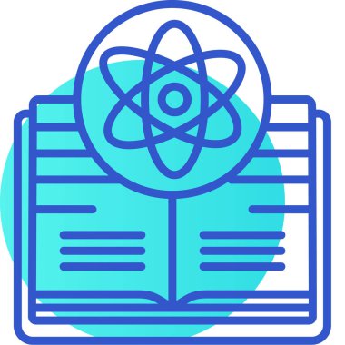 Bilim. Web simgesi basit illüstrasyon