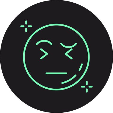 Soyut arka grupta izole edilmiş emoji simgesi