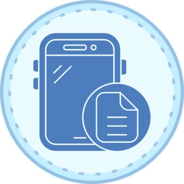 Cep telefonu. Web simgesi basit illüstrasyon