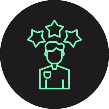 yıldız simgesi vektör illüstrasyonu