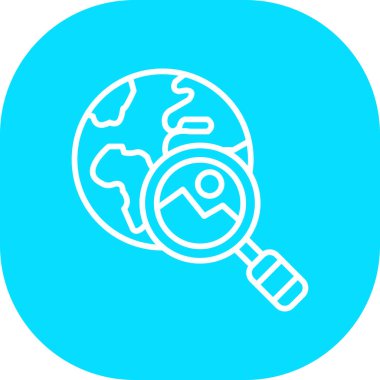 Arama simgesi vektör illüstrasyonu