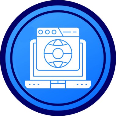 Bilgisayar simgesi. Basit resimleme