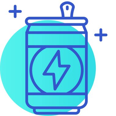 Bir elektrik simgesinin vektör illüstrasyonu