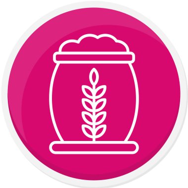 buğday simgesinin vektör illüstrasyonu