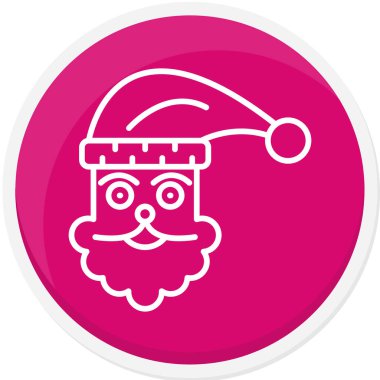 Noel Baba simgesi vektör illüstrasyonu