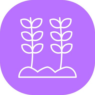 Bir bitkinin vektör illüstrasyonu