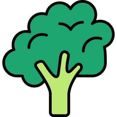 brokoli simgesi vektör çizimi
