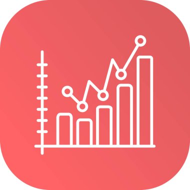 grafik simgesinin vektör illüstrasyonu