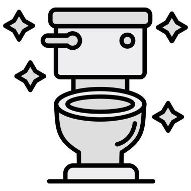 tuvalet simgesi modern vektör illüstrasyonu