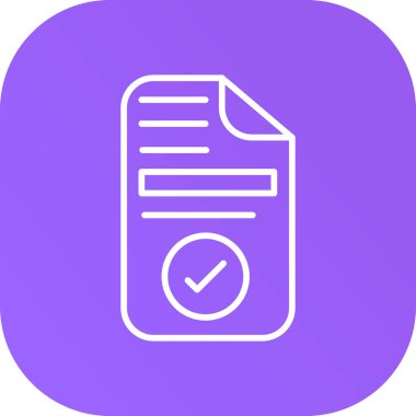 Liste vektör simgesini kontrol et