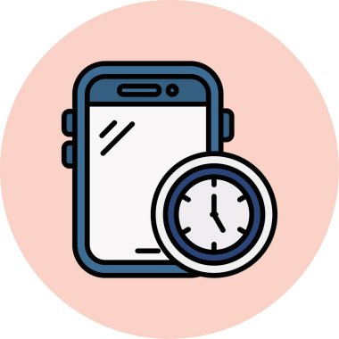 Akıllı telefon. Web simgesi basit illüstrasyon