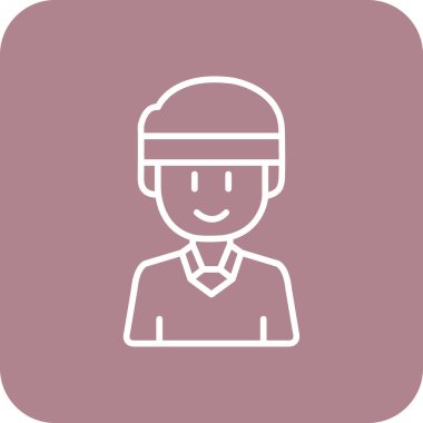 man simgesi, vektör illüstrasyonu basit tasarım