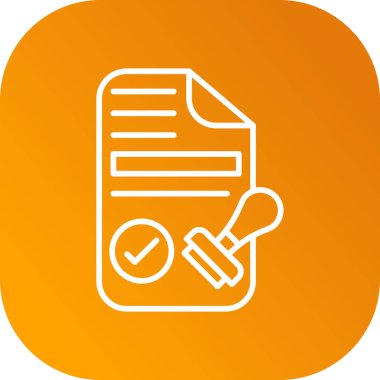 Belge simgesinin vektör illüstrasyonu