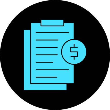 Para için. Web simgesi basit illüstrasyon