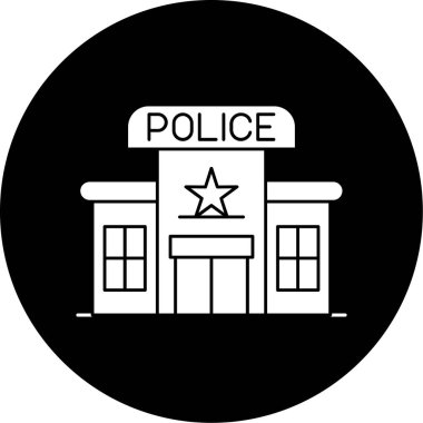 Moda tarzında izole edilmiş polis simgesi