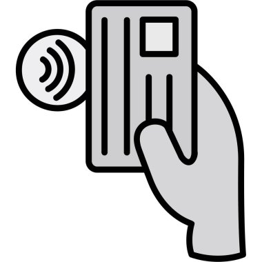 Wi-Fi simgesi ile el, özet biçimi