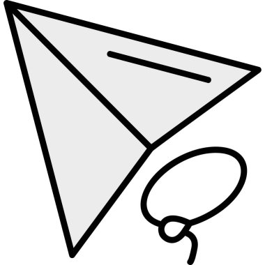 bayrak konum imleci simgesi ana hat biçiminde