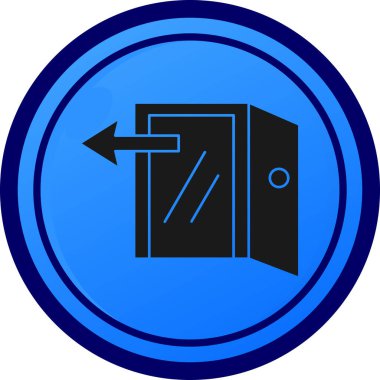 Moda Biçimli Kapı Simgesi İzole Arkaplan