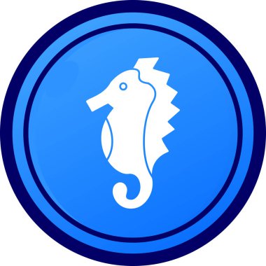 Aslan sembolü mavisi. vektör illüstrasyonu