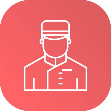 Şef Adam simgesinin vektör çizimi