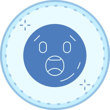 hüzünlü emoji simgesi, modaya uygun vektör tasarımı