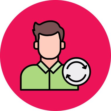 avatar erkek kullanıcı simgesi - özet biçimi