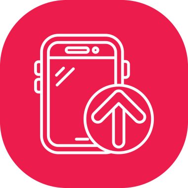 Akıllı telefon simgesinin vektör illüstrasyonu