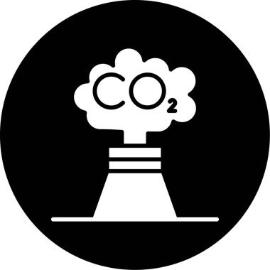 Bir nükleer simgenin vektör illüstrasyonu