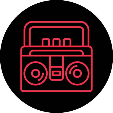 Modern bir simgenin vektör illüstrasyonu