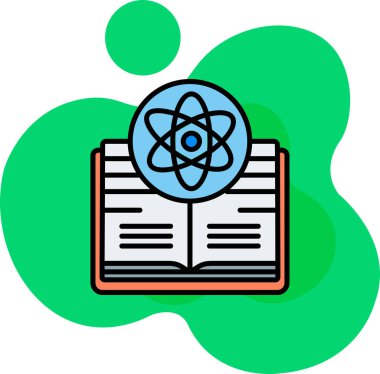 Bilim ve teknoloji vektör simgesi.