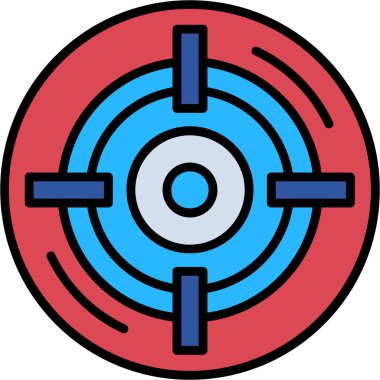 Hedef. Web simgesi basit illüstrasyon