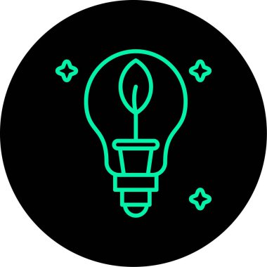 ampul simgesi, vektör illüstrasyonu