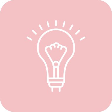 ampul simgesi vektör illüstrasyonu