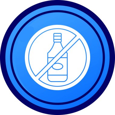 Alkol şişesi. Web simgesi