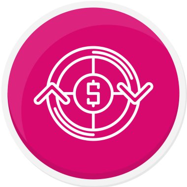 Hedef. Web simgesi basit illüstrasyon