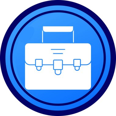 evrak çantası simgesi vektör illüstrasyonu basit tasarım.