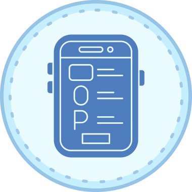 Vektör Mobil simge illüstrasyonu