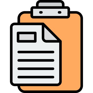 belge simgesi vektör illüstrasyonu