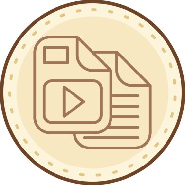 Modern bir simgenin vektör illüstrasyonu