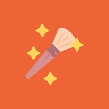 Düz renkli karikatür fırçası