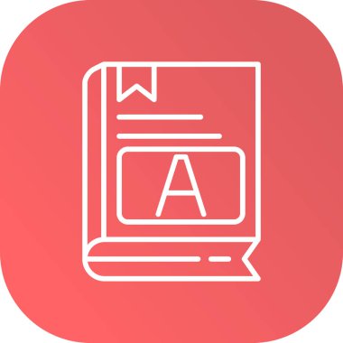 Modern b 'nin vektör illüstrasyonunda kitabın eksik simgesi