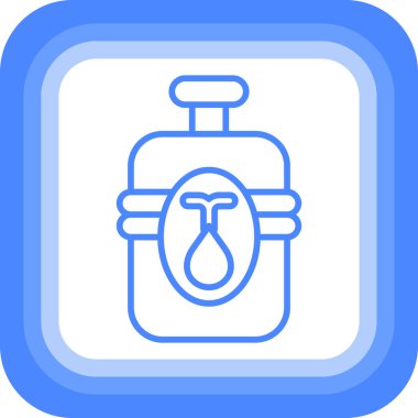 Çanta. Web simgesi basit illüstrasyon