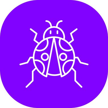 Böcek simgesi. Böcek ve böceğin vektör çizimi