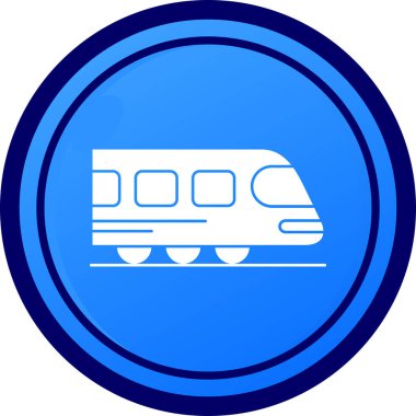 tren web simgesi, basit vektör illüstrasyonu