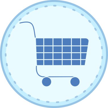 Alışveriş. Web simgesi basit illüstrasyon