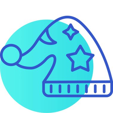 çizgi sihirli şapka simgesi beyaz arkaplanda izole edildi. fantastik kristal. Gizemli. Renkli taslak konsepti. vektör.