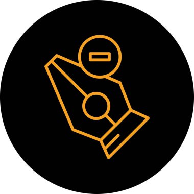 Bir insan simgesinin vektör illüstrasyonu