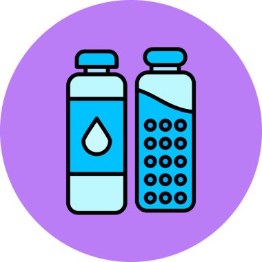 Su. Web simgesi basit illüstrasyon